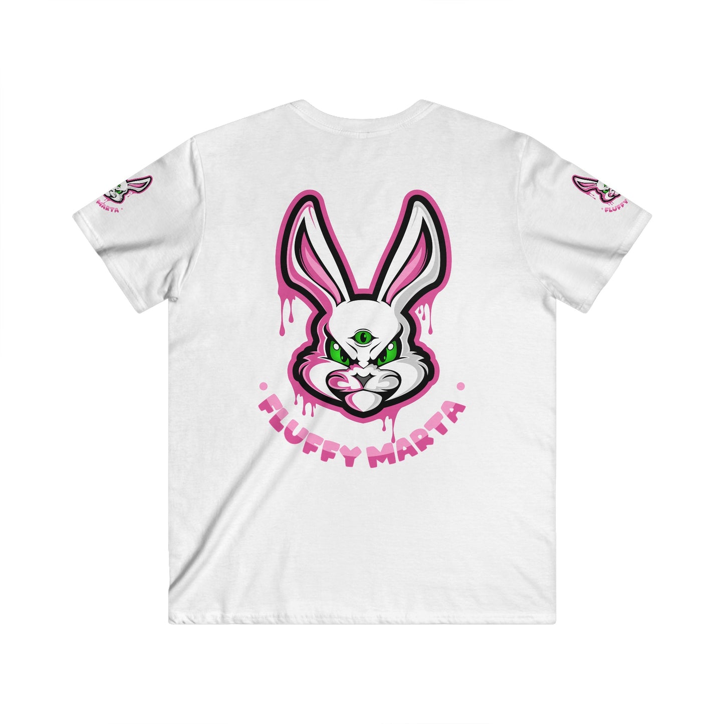 "Fluffy vibes" Men's Fitted V-Neck T-Shirt