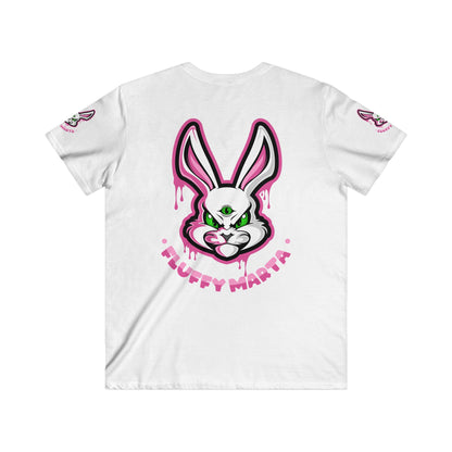 "Fluffy vibes" Men's Fitted V-Neck T-Shirt