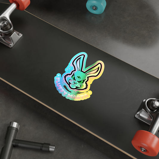 "Fluffy Marta" Holographic Stickers