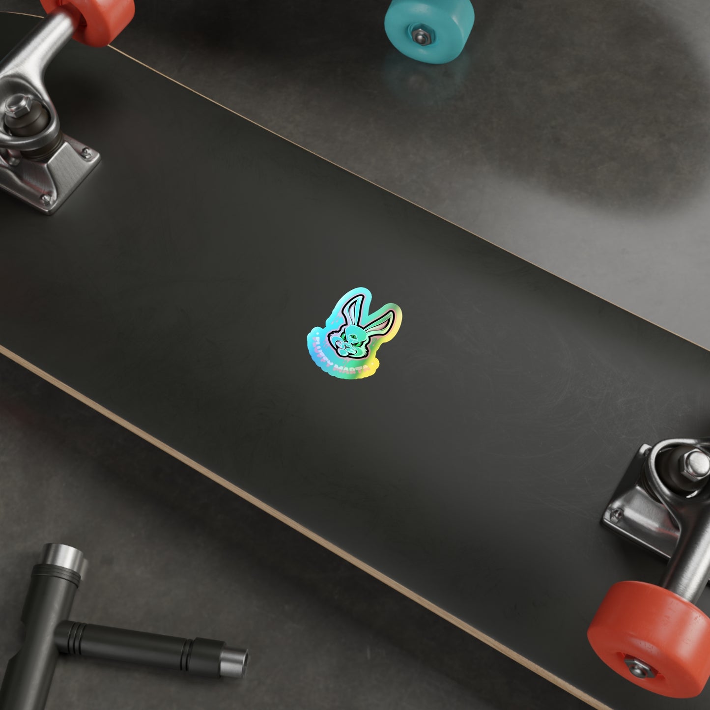 "Fluffy Marta" Holographic Stickers
