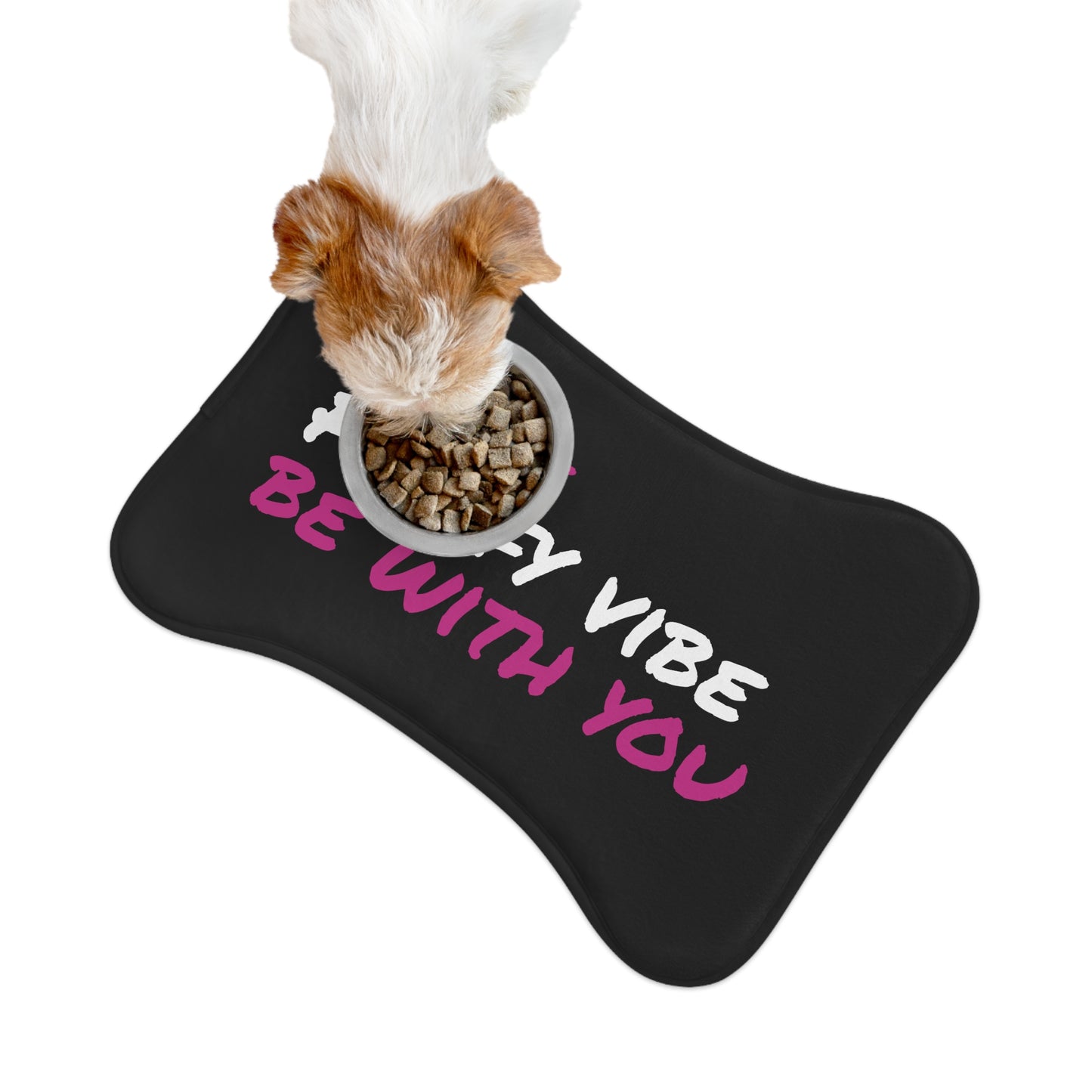 "May the fluffy vibe be with you" Pet Feeding Mat