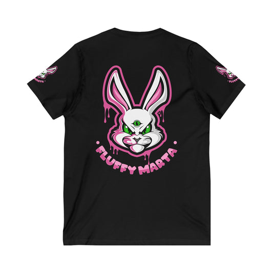 "Fluffy Vibes" Unisex V-Neck T-Shirt