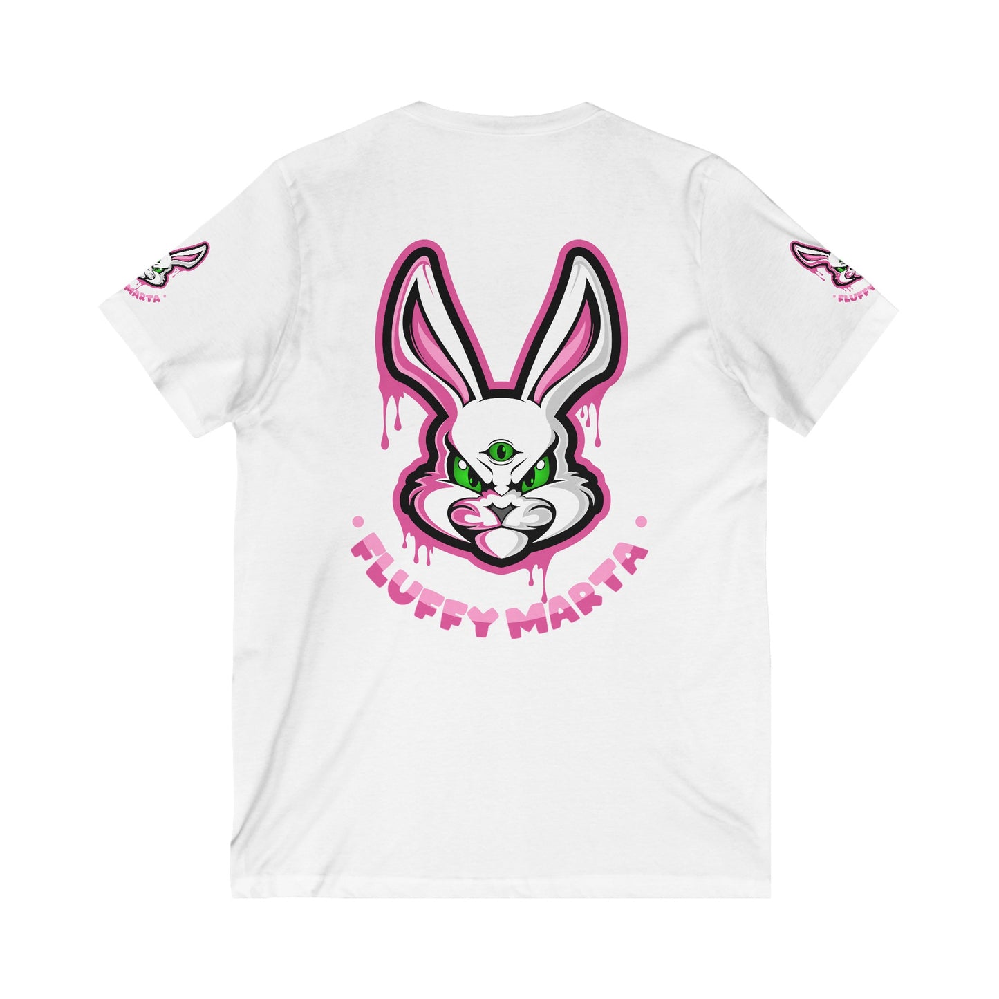 "Fluffy Vibes" Unisex V-Neck T-Shirt