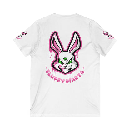 "Fluffy Vibes" Unisex V-Neck T-Shirt